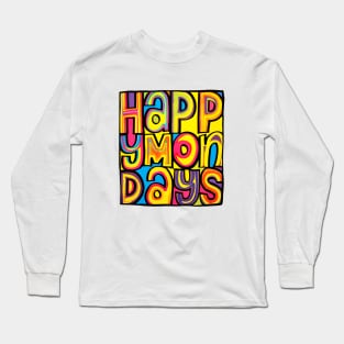 Happy Mondays Logo Long Sleeve T-Shirt